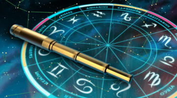 vaaderpass ja horoskoop tähetaevas taustaks